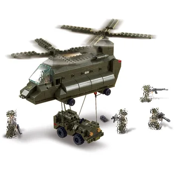 Sluban 6600 370Pcs Military Army Aerotransport Cargo Plane Helicopter Building kits Educational toys Gifts Compatible With Toys
Sluban 6600 370Pcs Military Army Aerotransport Cargo Plane Helicopter Building kits Educational toys Gifts Compatible With Toys