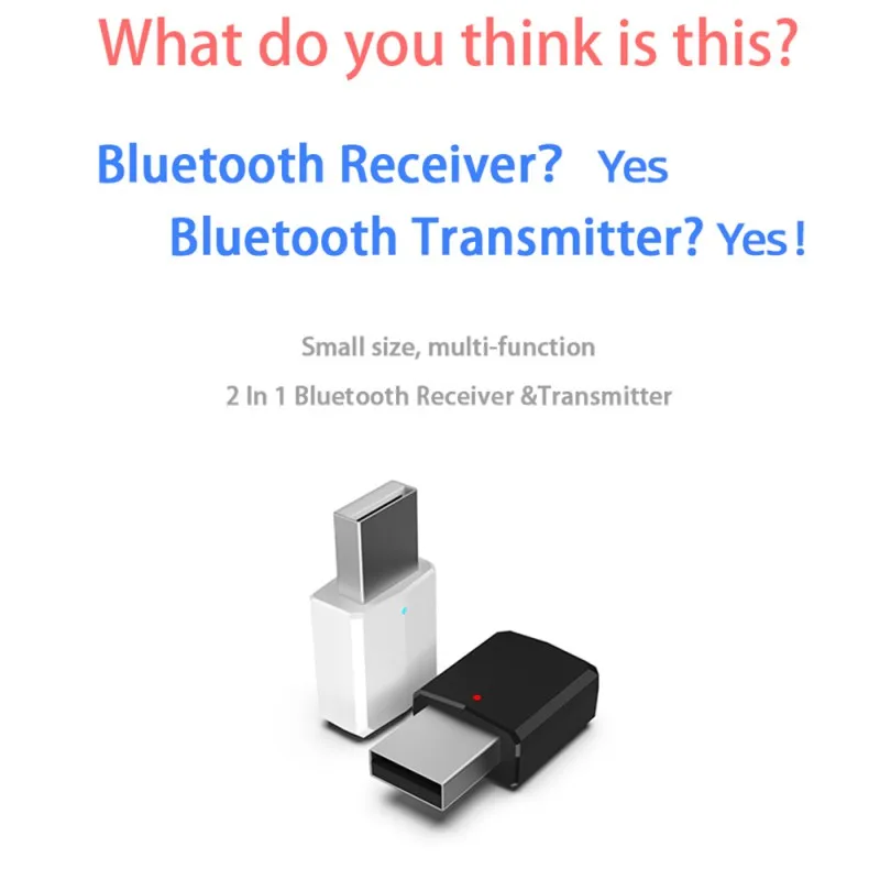 Portable Mini 2in1 Bluetooth 5.0 Transmitter Receiver 3.5mm AUX USB Wireless Stereo Audio Adapter for Home TV MP3/4 Car PC
Portable Mini 2in1 Bluetooth 5.0 Transmitter Receiver 3.5mm AUX USB Wireless Stereo Audio Adapter for Home TV MP3/4 Car PC