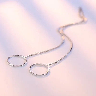 925 Silver Earrings For Women Minimalism Triangle Round Square Long Tassel Earrings Ear Line pendientes
925 Silver Earrings For Women Minimalism Triangle Round Square Long Tassel Earrings Ear Line pendientes