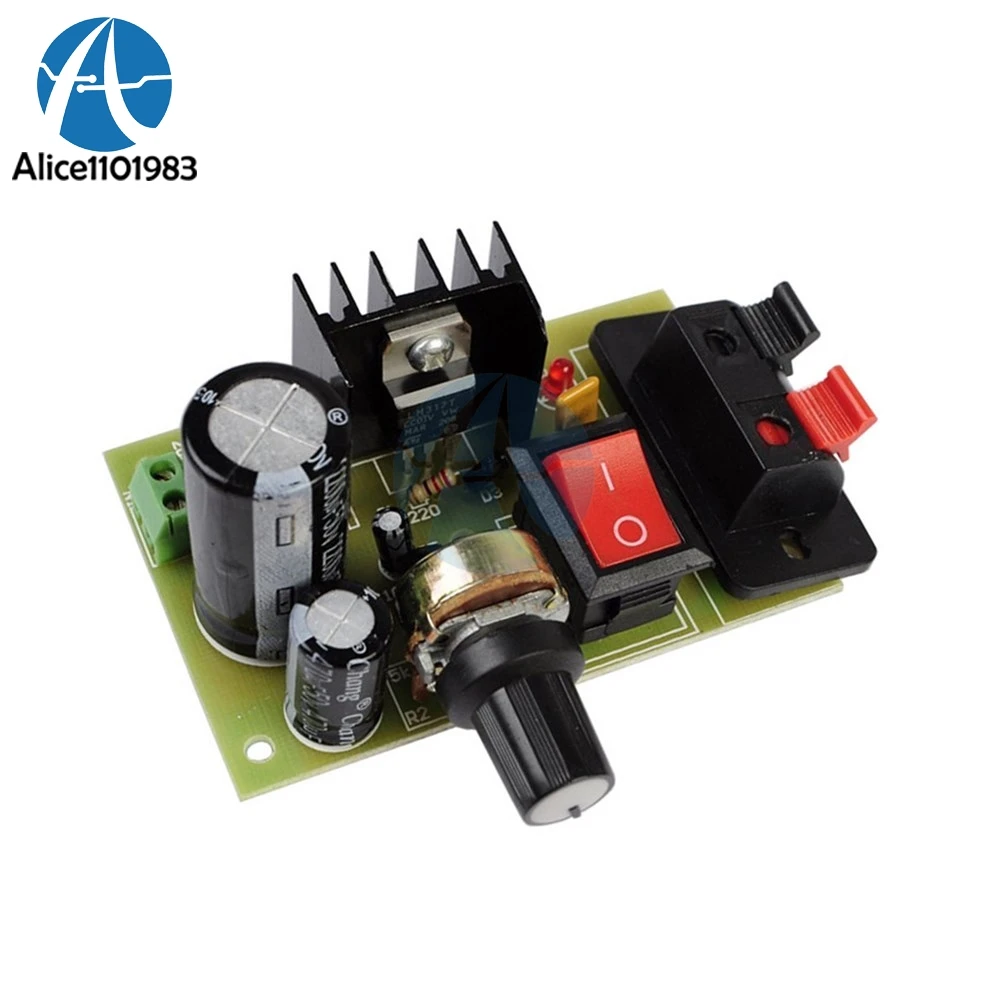 LM317 Step Down Power Supply Module Adjustable Voltage Regulator Switch Resettable Fuse Electrolytic Capacitor Board
LM317 Step Down Power Supply Module Adjustable Voltage Regulator Switch Resettable Fuse Electrolytic Capacitor Board
