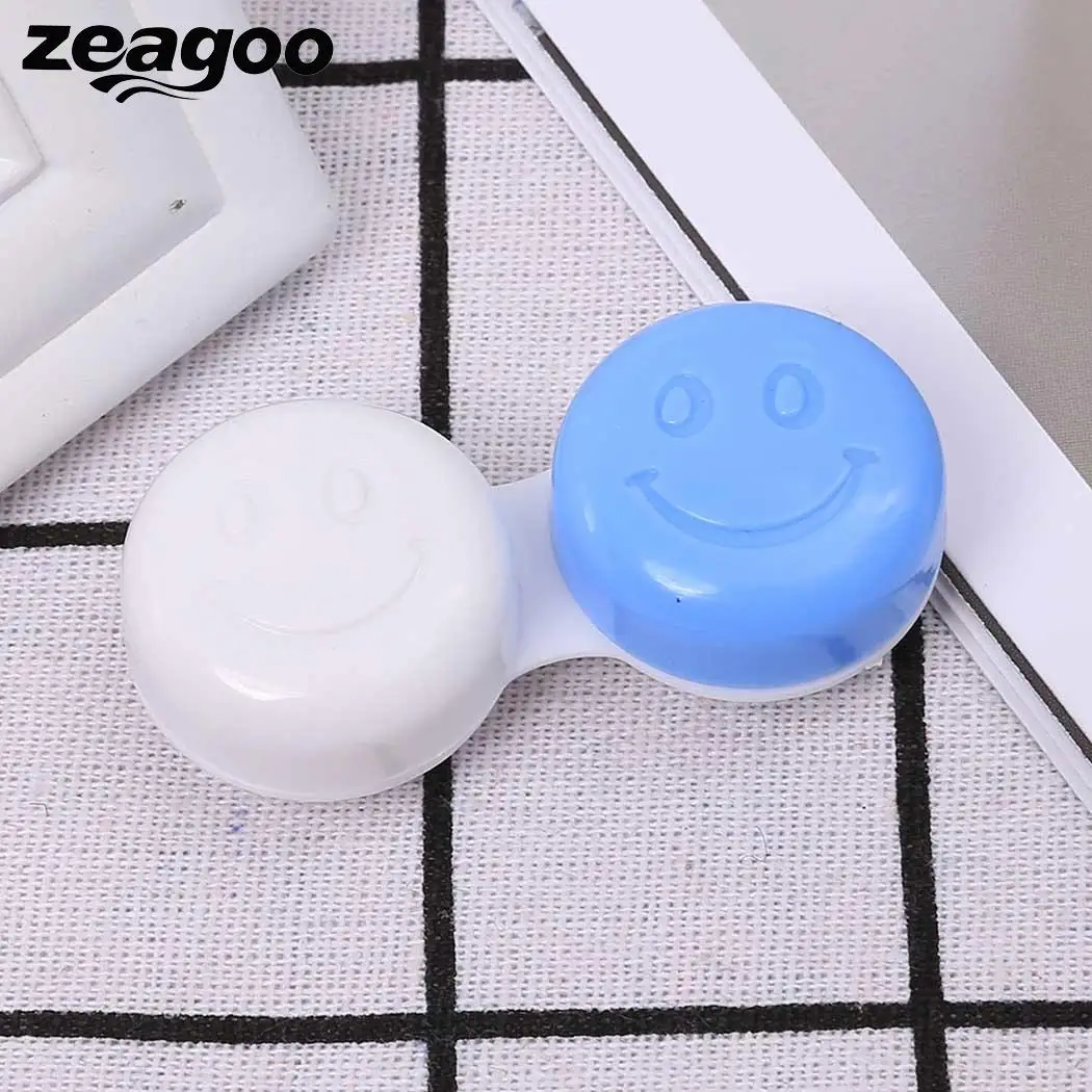 Zeagoo ABS Small Cute Smile Face Contact Lenses Case For Women Men New Multi-color Folding Box container Cute Smile Travel kit
Zeagoo ABS Small Cute Smile Face Contact Lenses Case For Women Men New Multi-color Folding Box container Cute Smile Travel kit