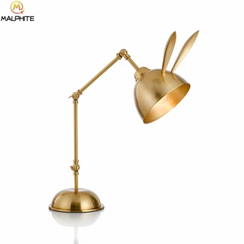 JW American Creative desk Lamps for Bedroom kids reading table lamp Bedside Living Room Gold Decorative Rabbit Ear led desk lamp
JW American Creative desk Lamps for Bedroom kids reading table lamp Bedside Living Room Gold Decorative Rabbit Ear led desk lamp