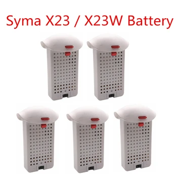 3.7V 500mah 5PCS Lithium Battery for SYMA X23 X23W Quadcopter Accessories Drone Spare Parts Battery White and Black
3.7V 500mah 5PCS Lithium Battery for SYMA X23 X23W Quadcopter Accessories Drone Spare Parts Battery White and Black