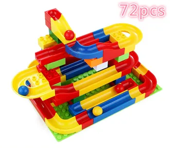72-123pcs DIY Race Run Maze Balls Track Colorful Construction Balls Rolling Track Building Blocks Compatible duploINGlys
72-123pcs DIY Race Run Maze Balls Track Colorful Construction Balls Rolling Track Building Blocks Compatible duploINGlys