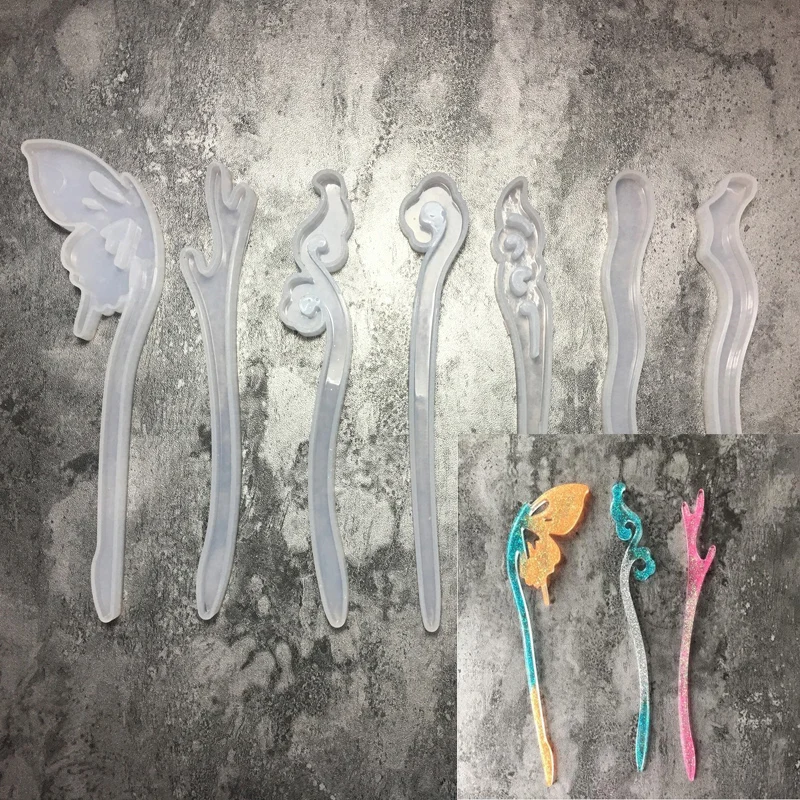 Transparent Hairpin Silicone Special Mould For Resin Real Flower DIY Hair Jewelry Making Mold epoxy resin molds
Transparent Hairpin Silicone Special Mould For Resin Real Flower DIY Hair Jewelry Making Mold epoxy resin molds