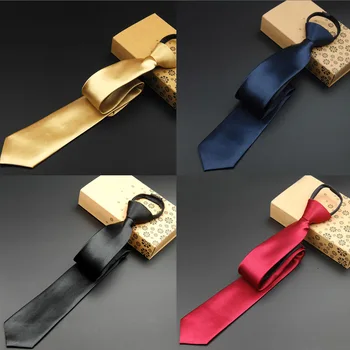 Mens Formal Skinny Zipper Neckties Solid Color Satin Pre-tied Party Wedding Tie RSTIE0051
Mens Formal Skinny Zipper Neckties Solid Color Satin Pre-tied Party Wedding Tie RSTIE0051