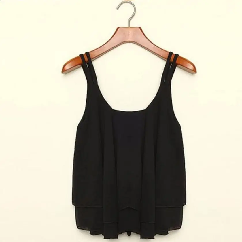 fashion 4 Colors Summer Clothing Bilayer Sleeveless Shirt Chiffon Loosetank tops women summer
fashion 4 Colors Summer Clothing Bilayer Sleeveless Shirt Chiffon Loosetank tops women summer