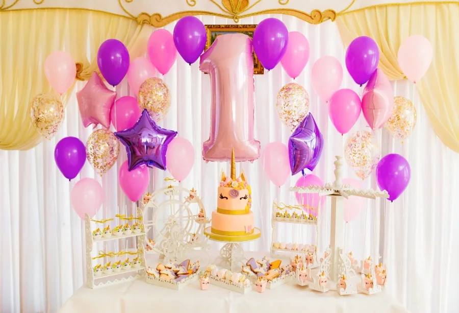 Laeacco Baby 1st Birthday Balloon Unicorn Cake Candy Bar Photography Backgrounds Custom Photographic Backdrops For Photo Studio
Laeacco Baby 1st Birthday Balloon Unicorn Cake Candy Bar Photography Backgrounds Custom Photographic Backdrops For Photo Studio