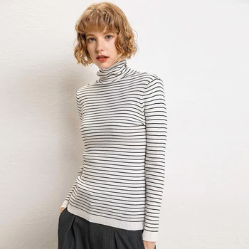 2019 New Fashion Women Casual Pullovers Knitted Sweater Autumn Winter Slim Fit Striped Turtleneck Jumper Knitwear Pull Femme
2019 New Fashion Women Casual Pullovers Knitted Sweater Autumn Winter Slim Fit Striped Turtleneck Jumper Knitwear Pull Femme
