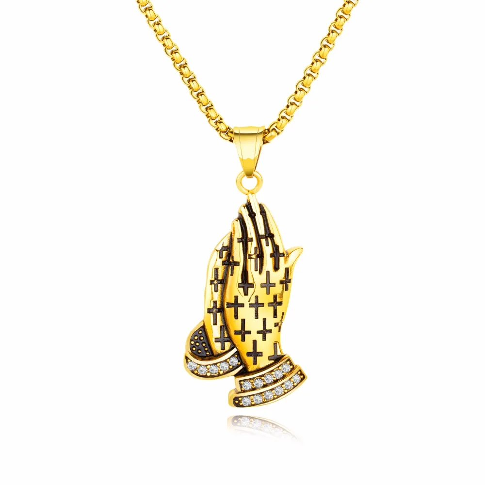FATE LOVE Cross Palm Christian Necklaces Pendants for Adult Men Stainless Steel Rolo Chain Fashion Jewelry
FATE LOVE Cross Palm Christian Necklaces Pendants for Adult Men Stainless Steel Rolo Chain Fashion Jewelry