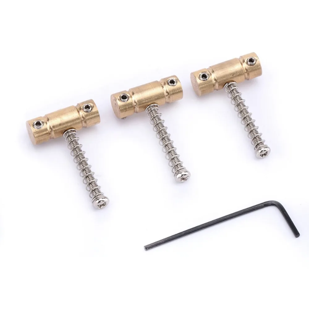 Musiclily Pro 54mm Vintage Compensated Telecaster Bridge Brass Saddle Set for Tele Style Guitar (3 Pieces)
Musiclily Pro 54mm Vintage Compensated Telecaster Bridge Brass Saddle Set for Tele Style Guitar (3 Pieces)