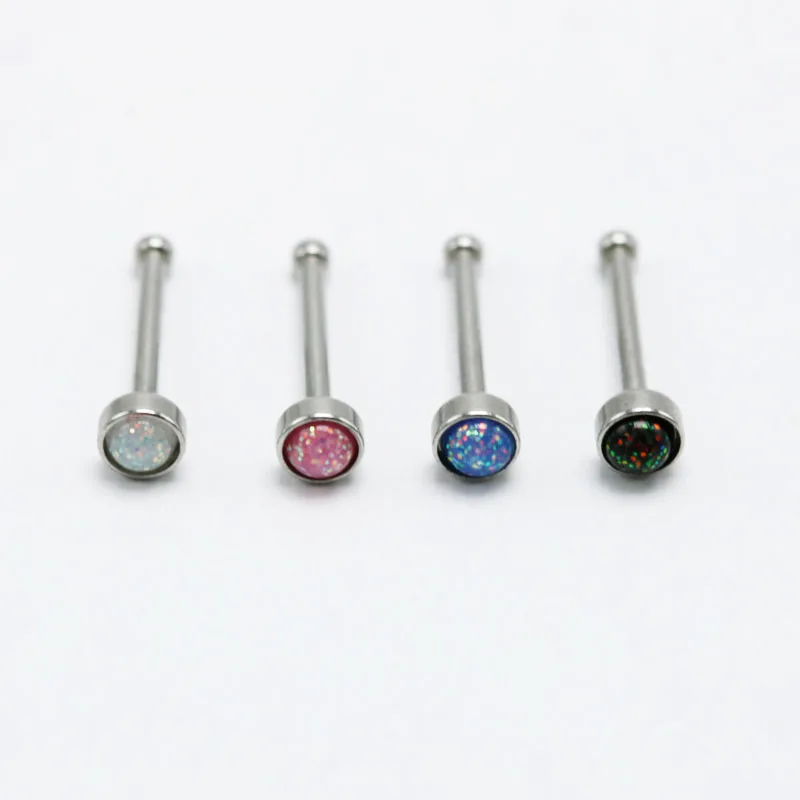 Fashion Nose Studs Rings Opal Stone Stainless Steel Anti-allergic Multi-use Ear Studs Piercing 20G Jewelry White Pink Blue Black
Fashion Nose Studs Rings Opal Stone Stainless Steel Anti-allergic Multi-use Ear Studs Piercing 20G Jewelry White Pink Blue Black