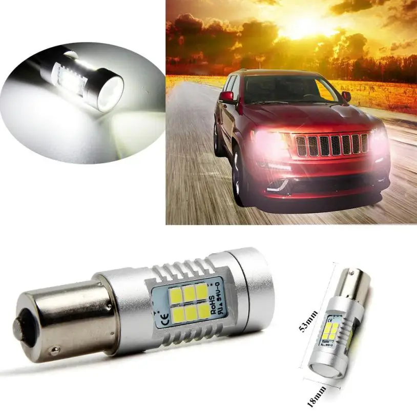 2017 New 1X1156 BA15S 3030 21SMD P21W Bright White LED Bulb Turn Signal Light 6000K 840LM car-styling car styling
2017 New 1X1156 BA15S 3030 21SMD P21W Bright White LED Bulb Turn Signal Light 6000K 840LM car-styling car styling