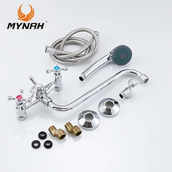 MYNAH Free Shipping Classic Bathroom Shower Faucets Dual Holder Dual Control Stainless Steel Faucet
MYNAH Free Shipping Classic Bathroom Shower Faucets Dual Holder Dual Control Stainless Steel Faucet