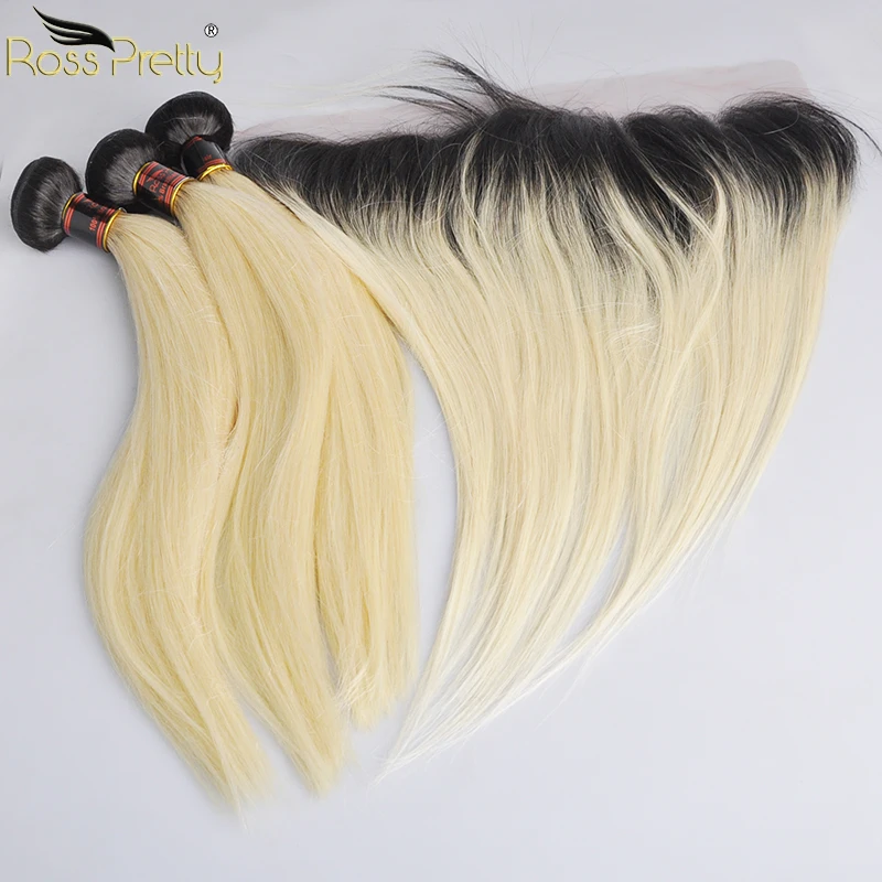 Ross Pretty Remy Straight Brazilian Hair Bundles With Frontal Ombre Color 1b 613 Lace Front With hair weave 3bundles
Ross Pretty Remy Straight Brazilian Hair Bundles With Frontal Ombre Color 1b 613 Lace Front With hair weave 3bundles