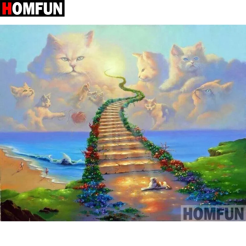 HOMFUN 5D DIY Diamond Painting Full Square/Round Drill "Road cat" 3D Embroidery Cross Stitch gift Home Decor A02363
HOMFUN 5D DIY Diamond Painting Full Square/Round Drill "Road cat" 3D Embroidery Cross Stitch gift Home Decor A02363