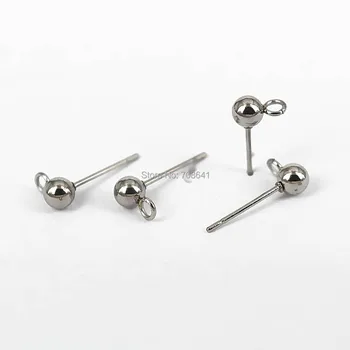 Stainless Steel Stud Earrings Bases Blank Settings 3mm 4mm 5mm Round Ball with Loop Slide Ear Pins Earrings post DIY Findings
Stainless Steel Stud Earrings Bases Blank Settings 3mm 4mm 5mm Round Ball with Loop Slide Ear Pins Earrings post DIY Findings