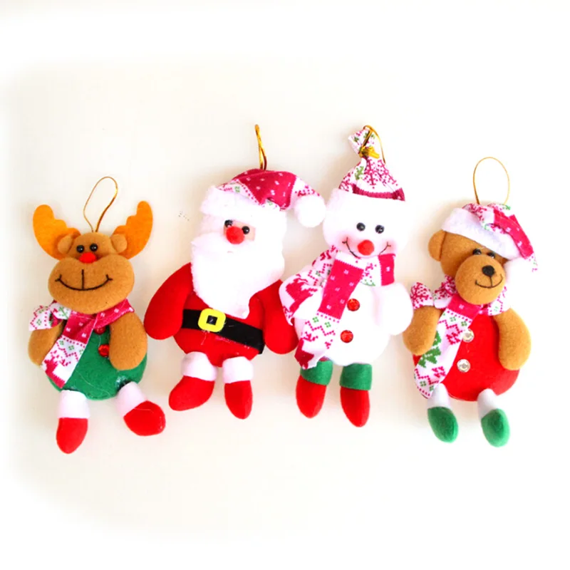 

Santa Claus Snowman Deer Elk Bear Christmas Tree Ornaments Oecorations Xmas Tree Decor Supplies Navidad Natal Pendant Decoration