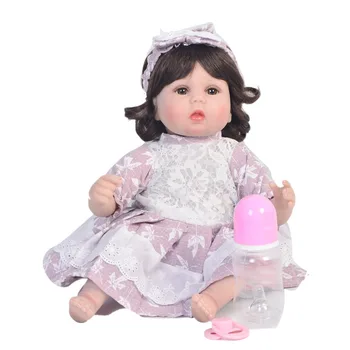 Bebes reborn doll for sale 18"43cm silicone reborn baby dolls toys gift for child newborn girl with curly hair wig bonecas
Bebes reborn doll for sale 18"43cm silicone reborn baby dolls toys gift for child newborn girl with curly hair wig bonecas