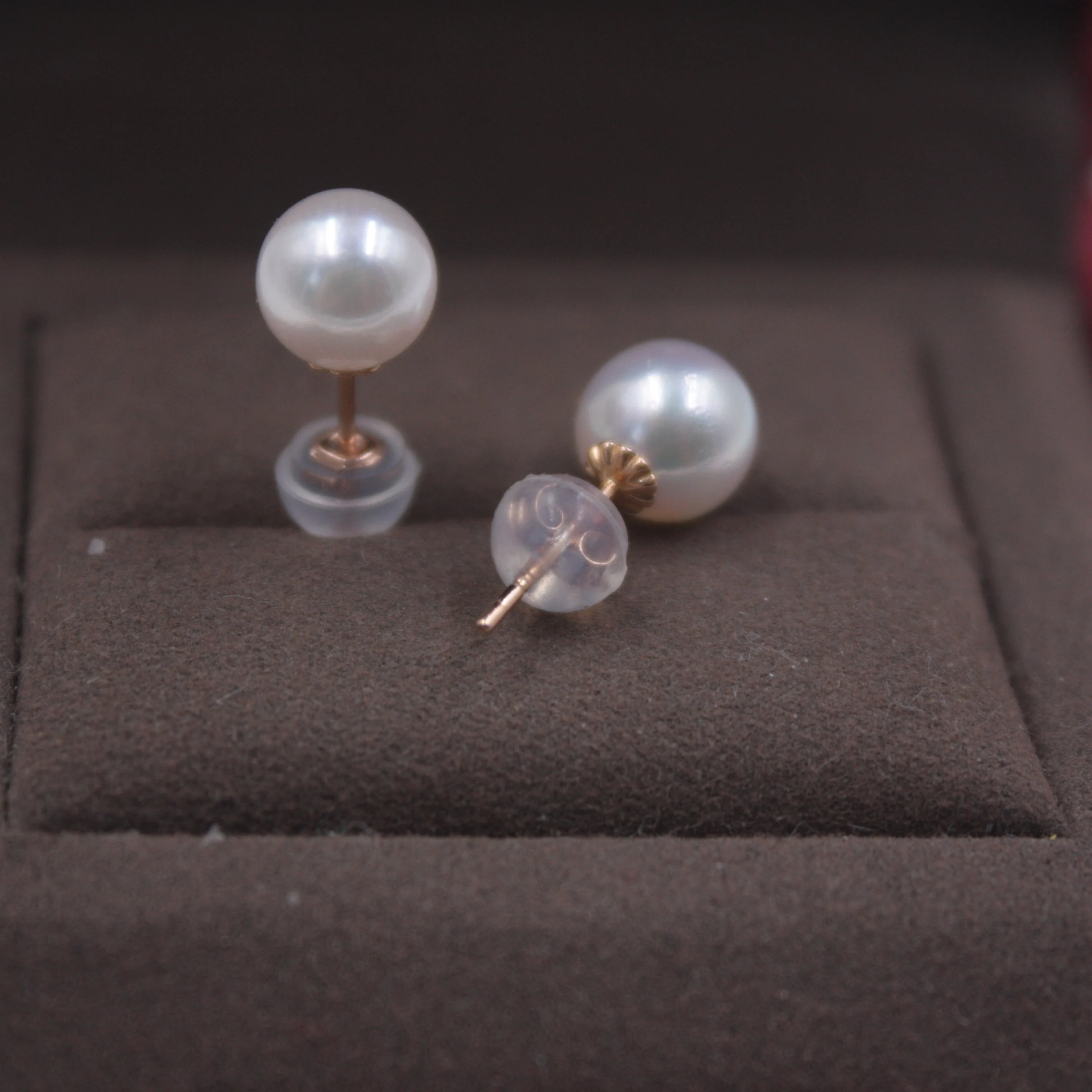 Pure 18K Rose Gold Stud Earrings 7-7.5mm Natural Akoya Pearl Women's Wedding Gift New Stud Earrings
Pure 18K Rose Gold Stud Earrings 7-7.5mm Natural Akoya Pearl Women's Wedding Gift New Stud Earrings