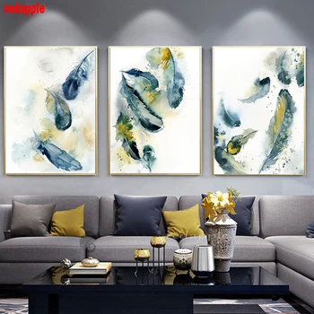 5D DIY Diamond Painting Green Blue and Yellow Feather Diamond Embroidery Full Square Mosaic Cross-Stitch kit Wall Pictures decor
5D DIY Diamond Painting Green Blue and Yellow Feather Diamond Embroidery Full Square Mosaic Cross-Stitch kit Wall Pictures decor