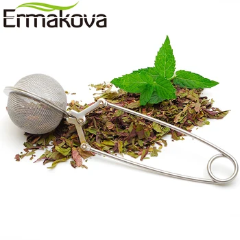 ERMAKOVA Tea Strainer High Quality Convenient Stainless Steel Handle Tea Mesh Ball Filter Stable Tea Ball Strong Tea Infuser
ERMAKOVA Tea Strainer High Quality Convenient Stainless Steel Handle Tea Mesh Ball Filter Stable Tea Ball Strong Tea Infuser