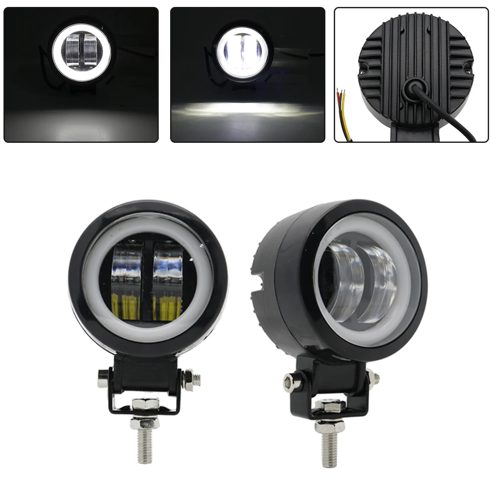 3inch 20W LED Work Lights Portable Spotlights white Angel Eyes Driving Pods Offroad Car Boat LED Bar Light Motorcycle ATV 6500K
3inch 20W LED Work Lights Portable Spotlights white Angel Eyes Driving Pods Offroad Car Boat LED Bar Light Motorcycle ATV 6500K