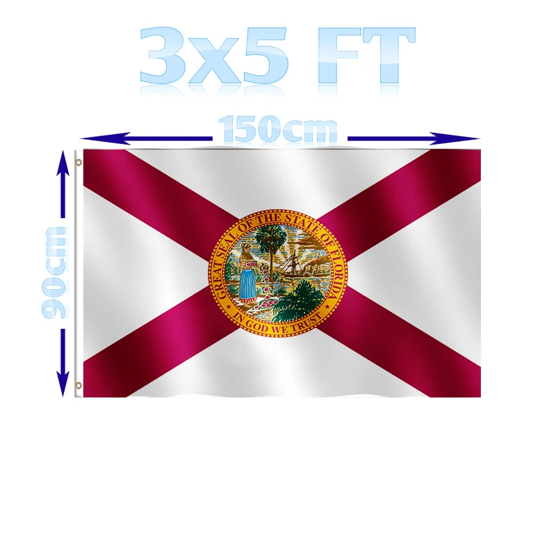 BENFACTORY Store-FL State Flags Polyester Flags with Brass Grommets, 3x5 Ft, 100D Polyester
BENFACTORY Store-FL State Flags Polyester Flags with Brass Grommets, 3x5 Ft, 100D Polyester
