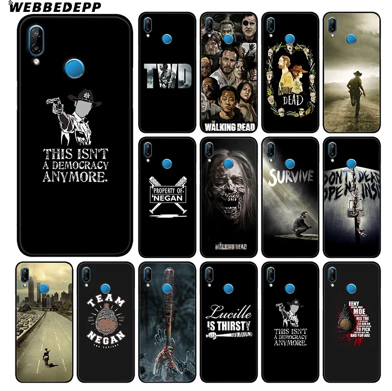 WEBBEDEPP The Walking Dead Soft Case For Huawei P30 P20 Pro P10 P9 Lite 2017 P Smart 2019 & Nova 3 3i Y9 2019
WEBBEDEPP The Walking Dead Soft Case For Huawei P30 P20 Pro P10 P9 Lite 2017 P Smart 2019 & Nova 3 3i Y9 2019