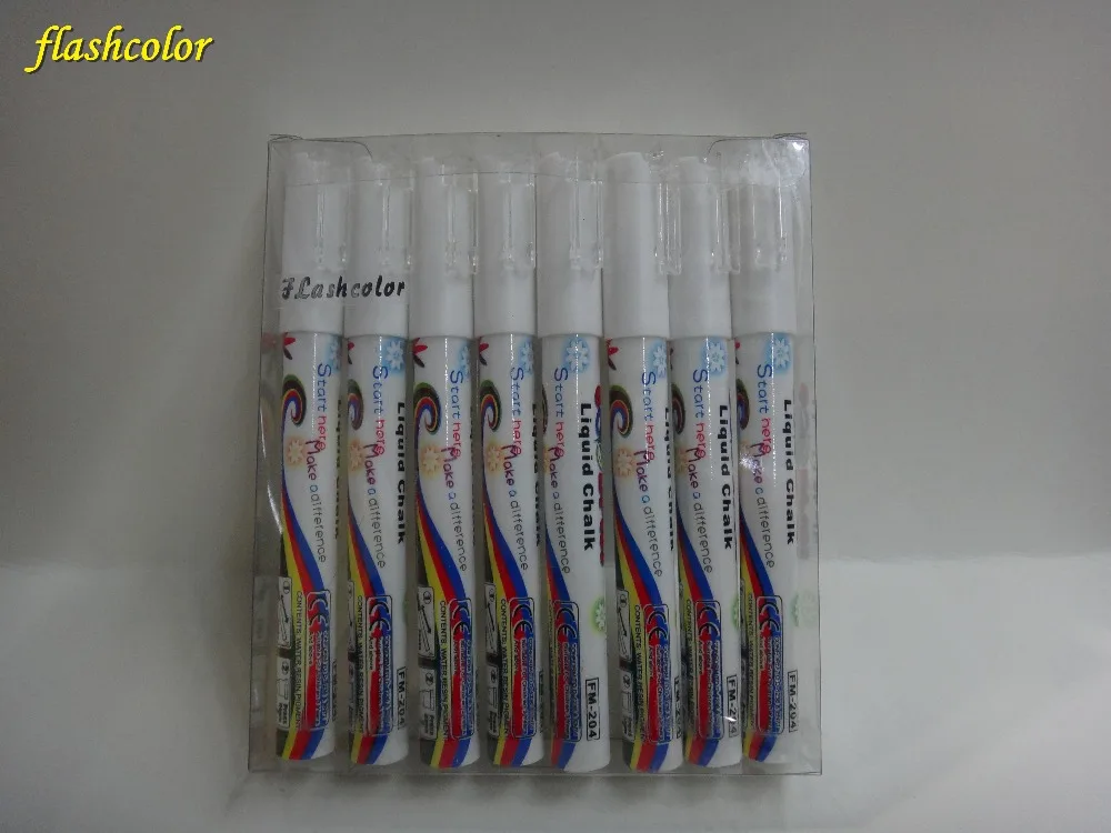 Flashcolor 80pcs/set 3mm Highlighter Fluorescent Liquid Chalk Marker Pen for LED Writing fluorescent Board white colour pen
Flashcolor 80pcs/set 3mm Highlighter Fluorescent Liquid Chalk Marker Pen for LED Writing fluorescent Board white colour pen