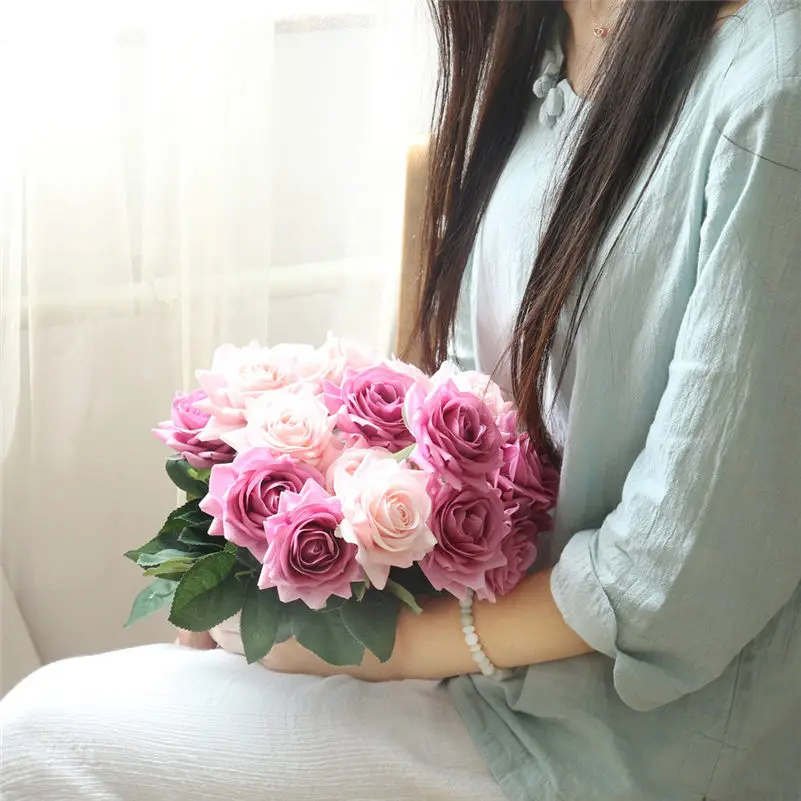 artificial flowers small bud silk roses simulation flowers Green leaves Home simulat flower vases autumn decora for Wedding L3
artificial flowers small bud silk roses simulation flowers Green leaves Home simulat flower vases autumn decora for Wedding L3