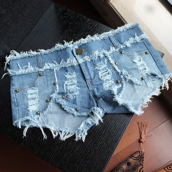 Women Low Rise Waist Club Wear Pole Dance Shorts Womens Ripped Rivet Mini Micro Denim Jean Shorts Beach Bar Shorts AA11312
Women Low Rise Waist Club Wear Pole Dance Shorts Womens Ripped Rivet Mini Micro Denim Jean Shorts Beach Bar Shorts AA11312
