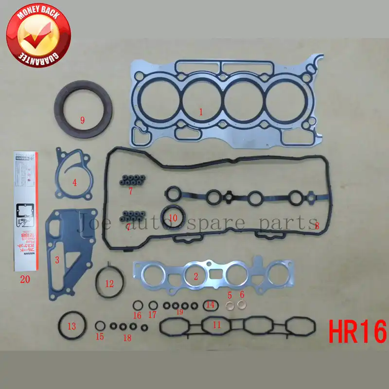 QR25DE Engine complete Full gasket set kit for Nissan X Trail/Sentra