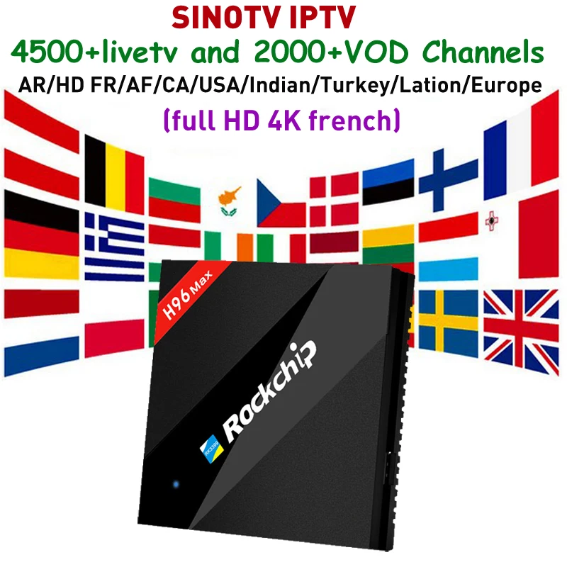 H96 MAX RK3399 Android t tv Box With SINOTV Support Full Europe Arabic Lation Canada Hindi Afghanistan Turkey French HD IPTV
H96 MAX RK3399 Android t tv Box With SINOTV Support Full Europe Arabic Lation Canada Hindi Afghanistan Turkey French HD IPTV