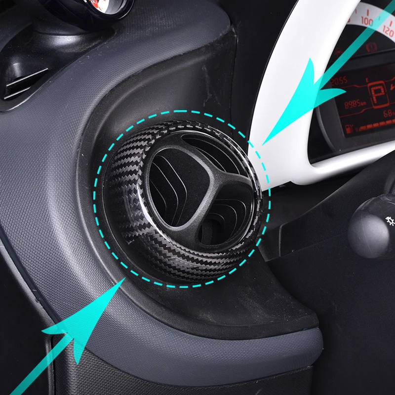 4 pcs For smart 453 fortwo forfour car air conditioning vent decoration Sticker car accessories interior carbon fiber styling
4 pcs For smart 453 fortwo forfour car air conditioning vent decoration Sticker car accessories interior carbon fiber styling