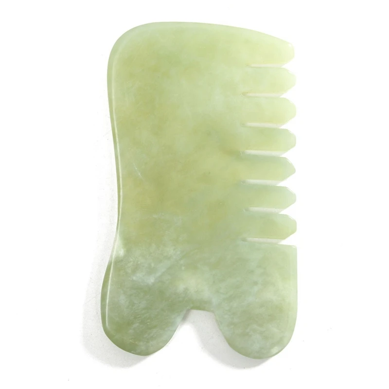 Newest Natural Jade Stone Guasha Gua Sha Board Comb Shape Massage Hand Massager Relaxation Comb Health Care Healthy Beauty Tool
Newest Natural Jade Stone Guasha Gua Sha Board Comb Shape Massage Hand Massager Relaxation Comb Health Care Healthy Beauty Tool