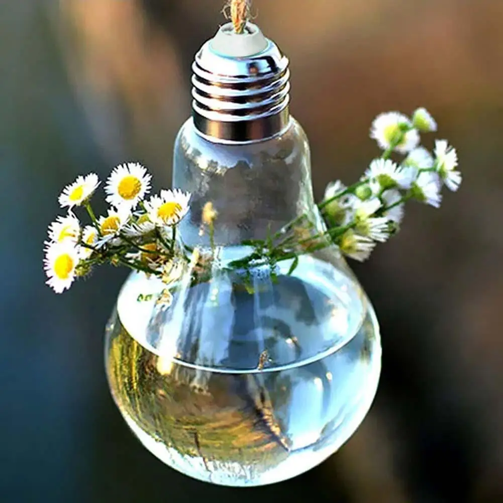 Glass Flower Planter Vase Home Garden Ball Decor Wall Hang Terrarium Container decoration transparent lamp bulb
Glass Flower Planter Vase Home Garden Ball Decor Wall Hang Terrarium Container decoration transparent lamp bulb