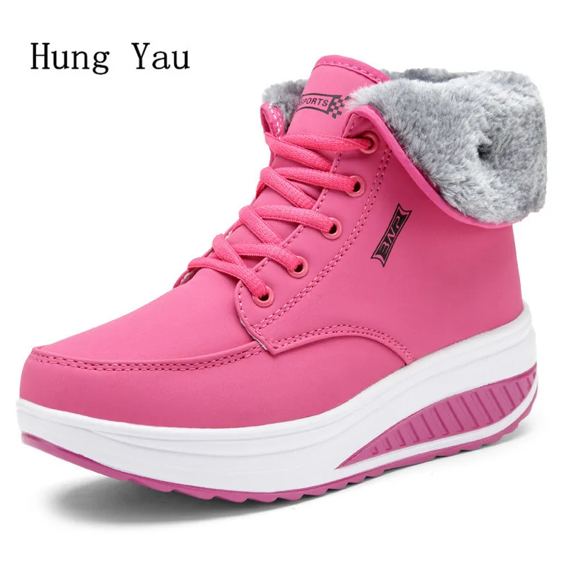 Women Snow Boots Ankle Winter Warm Female Casual Shoes Woman Flat Fashion Height Increasing Wedges Round Toe Comfortable
Women Snow Boots Ankle Winter Warm Female Casual Shoes Woman Flat Fashion Height Increasing Wedges Round Toe Comfortable