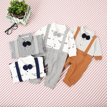 Baby Rompers Cotton Bow Tie Tuxedos Gentleman Bib Clothing Toddler Prince Overalls Newborn Infant Jumpsuits Baby Boy Clothes
Baby Rompers Cotton Bow Tie Tuxedos Gentleman Bib Clothing Toddler Prince Overalls Newborn Infant Jumpsuits Baby Boy Clothes