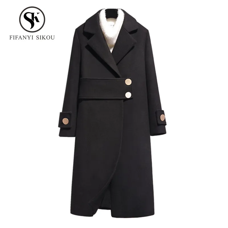 2018 New Winter Wool coat Women Single Breasted Long Coat Ladies Elegant Slim Wool blends Coats Casual Warm Outerwear Female
2018 New Winter Wool coat Women Single Breasted Long Coat Ladies Elegant Slim Wool blends Coats Casual Warm Outerwear Female