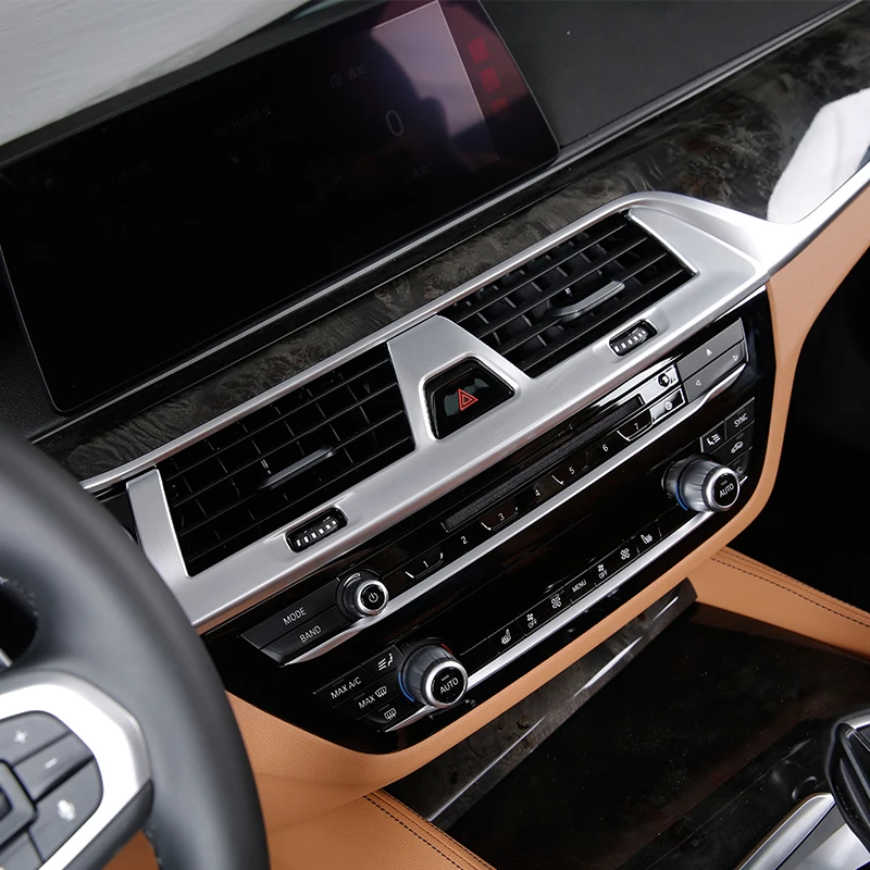 For BMW 5 Series G30 2017 2018 ABS Plastic Car Central Control air outlet cover trim sticker Interior accessories Car styling
For BMW 5 Series G30 2017 2018 ABS Plastic Car Central Control air outlet cover trim sticker Interior accessories Car styling