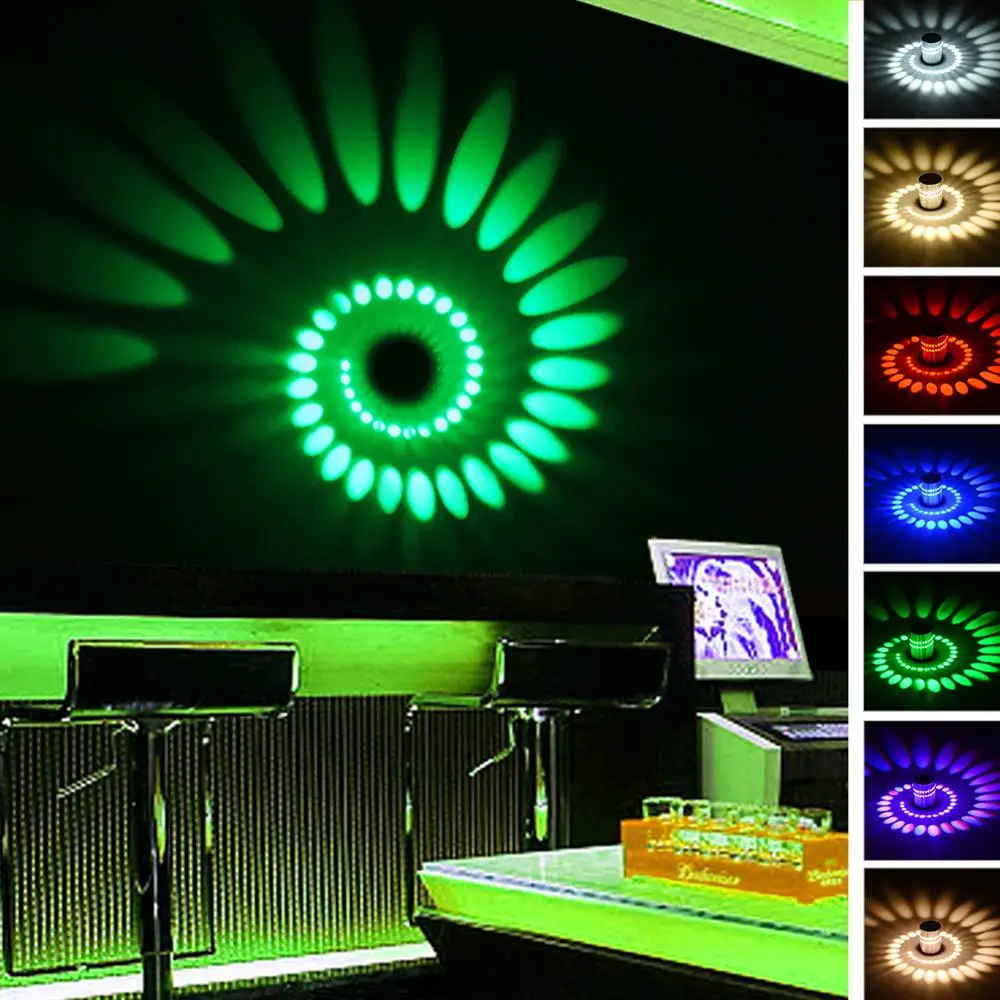 KPSGBT RGB Spiral Hole LED Wall Light Effect Wall Lamp With Remote Controller Colorful Wandlamp For Party Bar Lobby KTV Home Dec
KPSGBT RGB Spiral Hole LED Wall Light Effect Wall Lamp With Remote Controller Colorful Wandlamp For Party Bar Lobby KTV Home Dec