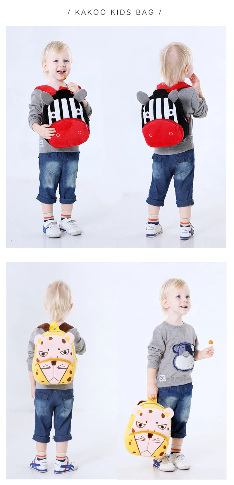 2019 Animal Plush Backpack Cartoon School Shoulder Bag Kid SnackPlush Dolls Plush Soft Baby Toys Kids Children's Gift (12)