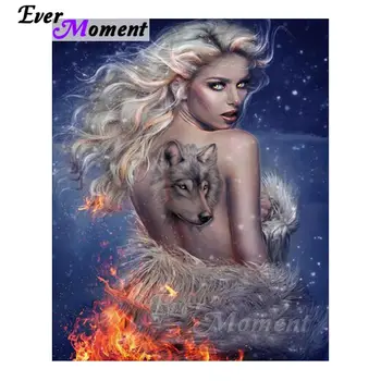 Ever Moment Diamond Painting 5D DIY Woman Wolf Fire Full Square Drill Diamond Embroidery Decoration For Home Rhinestone S2F339
Ever Moment Diamond Painting 5D DIY Woman Wolf Fire Full Square Drill Diamond Embroidery Decoration For Home Rhinestone S2F339