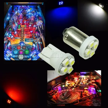 PA LED 50PCS X 3528 4SMD Car Light Bulb Lamp Indicator Dome Light T 10 #555 Pink (Purple) LED Light for Pinball Machine PA
PA LED 50PCS X 3528 4SMD Car Light Bulb Lamp Indicator Dome Light T 10 #555 Pink (Purple) LED Light for Pinball Machine PA