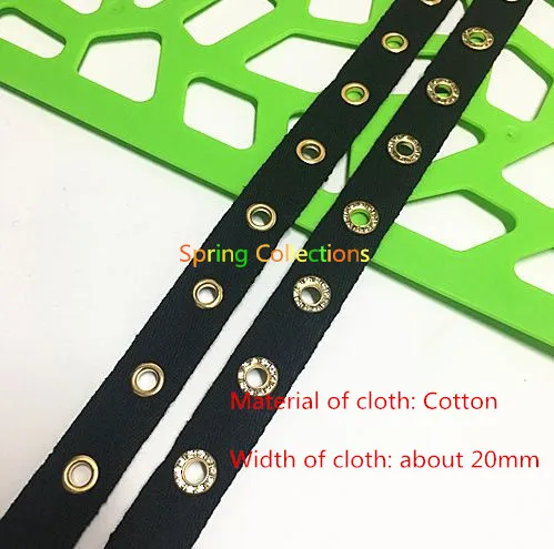 2yards Cloth Width 20mm Garment Eyelets Grommet Tape with Eyelet Cotton webbing trim tape for sling belt free shipping
2yards Cloth Width 20mm Garment Eyelets Grommet Tape with Eyelet Cotton webbing trim tape for sling belt free shipping