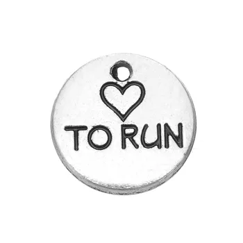 EUEAVAN 30pcs Zinc Alloy Sport Charm Love To Run Engraved Pendant Fit Necklace Bracelet Antique Silver Plated Jewelry Finding
EUEAVAN 30pcs Zinc Alloy Sport Charm Love To Run Engraved Pendant Fit Necklace Bracelet Antique Silver Plated Jewelry Finding