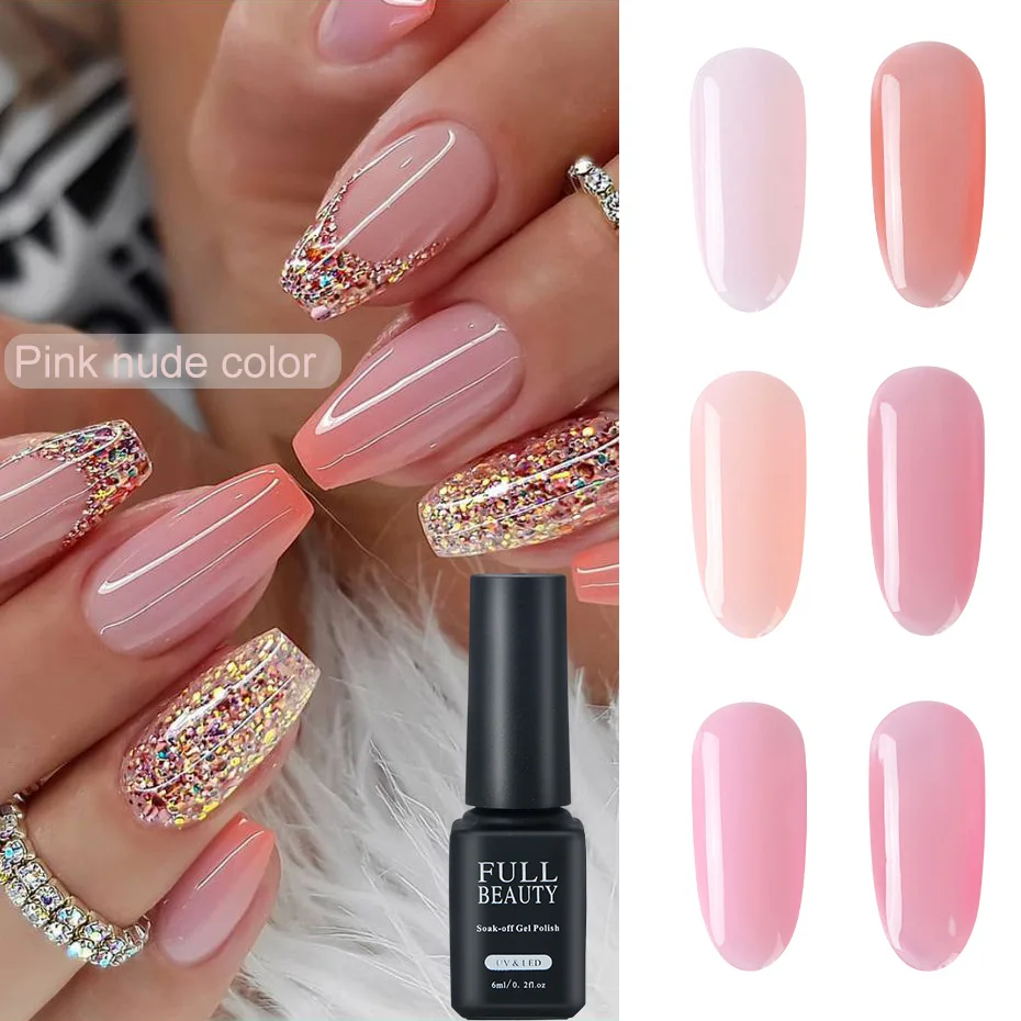 6ml Candy Pink Nude Color Nail Polish Soak Off Translucent Jelly Nail Varnish Quick dry UV Gel Paint Nail Art Lacquer JIBL01-06
6ml Candy Pink Nude Color Nail Polish Soak Off Translucent Jelly Nail Varnish Quick dry UV Gel Paint Nail Art Lacquer JIBL01-06