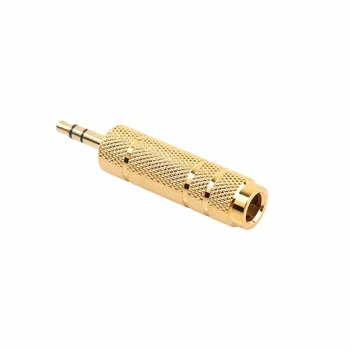 Gold 6.3mm 1/4 Female to 3.5mm 1/8 Male Stereo Audio Adapter Headphone Jack 17Dec21
Gold 6.3mm 1/4 Female to 3.5mm 1/8 Male Stereo Audio Adapter Headphone Jack 17Dec21