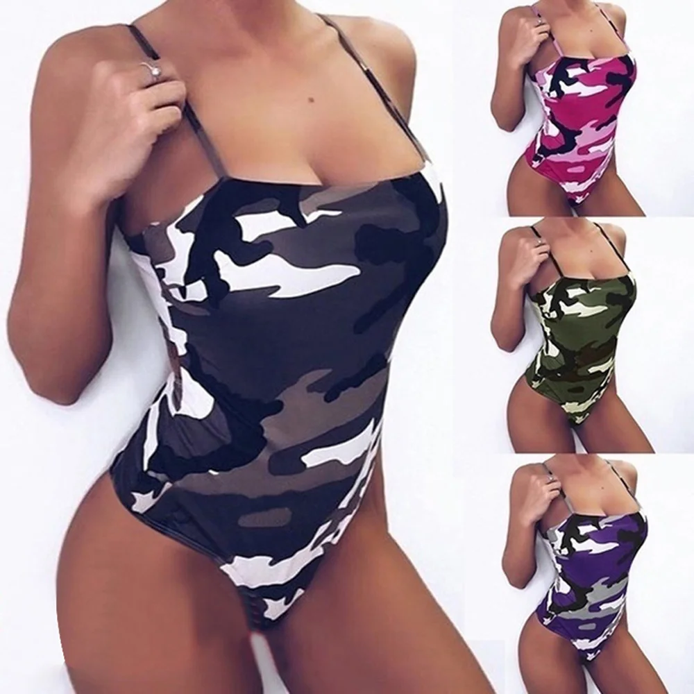 Swimwear 2019 Women Swimsuit Camouflage Sexy Tights Summer Beachwear Bathing Suit Slim One-piece Swimsuit
Swimwear 2019 Women Swimsuit Camouflage Sexy Tights Summer Beachwear Bathing Suit Slim One-piece Swimsuit